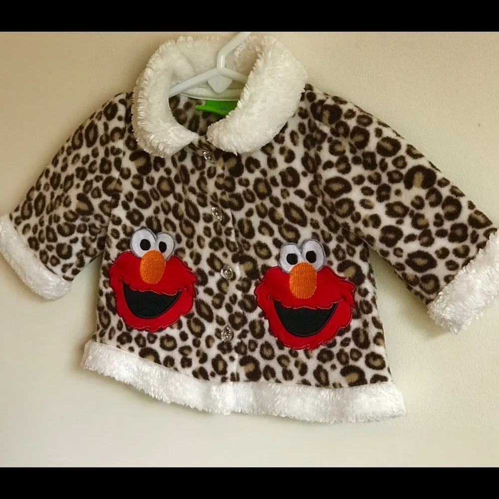 Sesame Street Elmo Leopard Baby Coat
